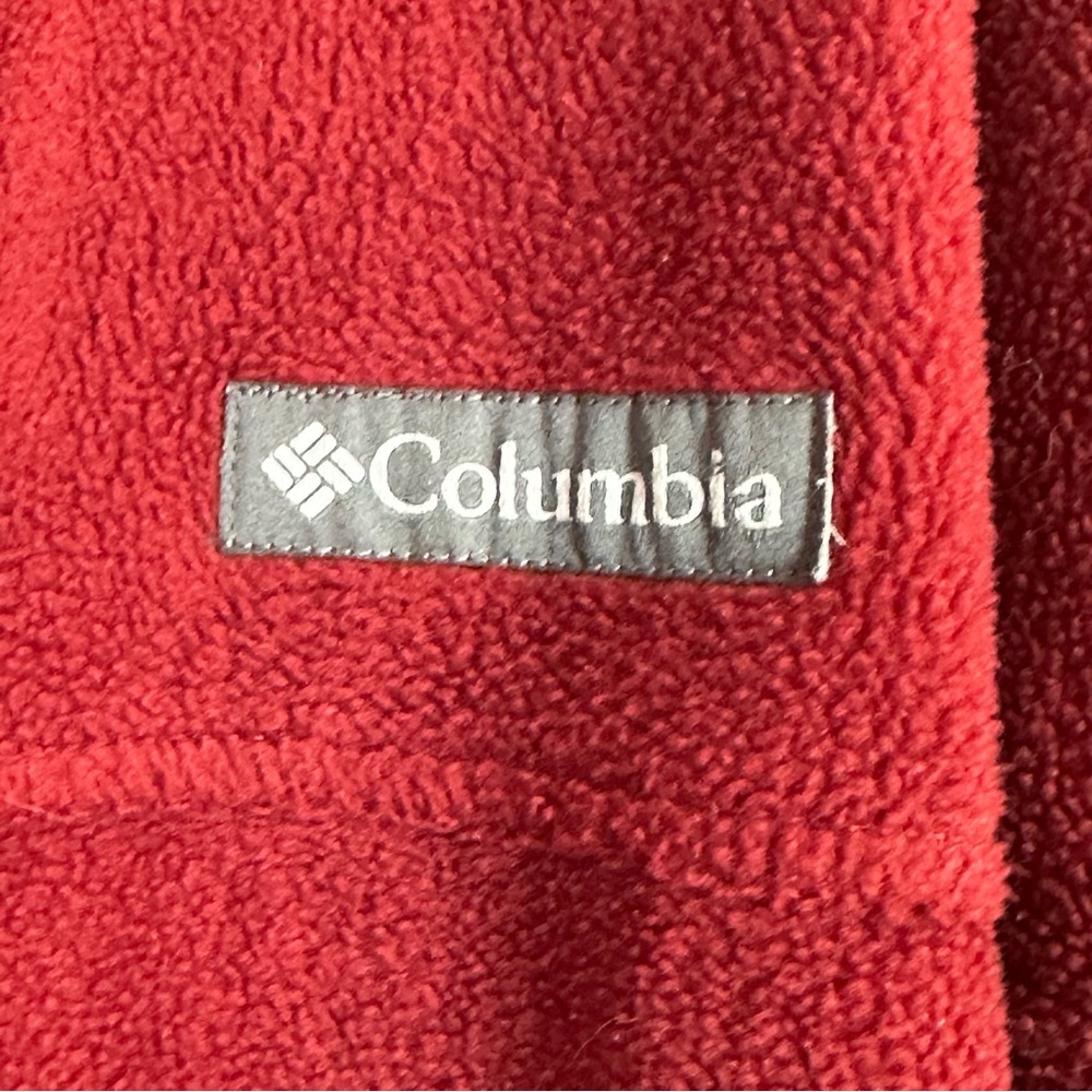 Men’s Columbia Burgundy Full Zip Fleece Jacket, XXL - Picture 5 of 5